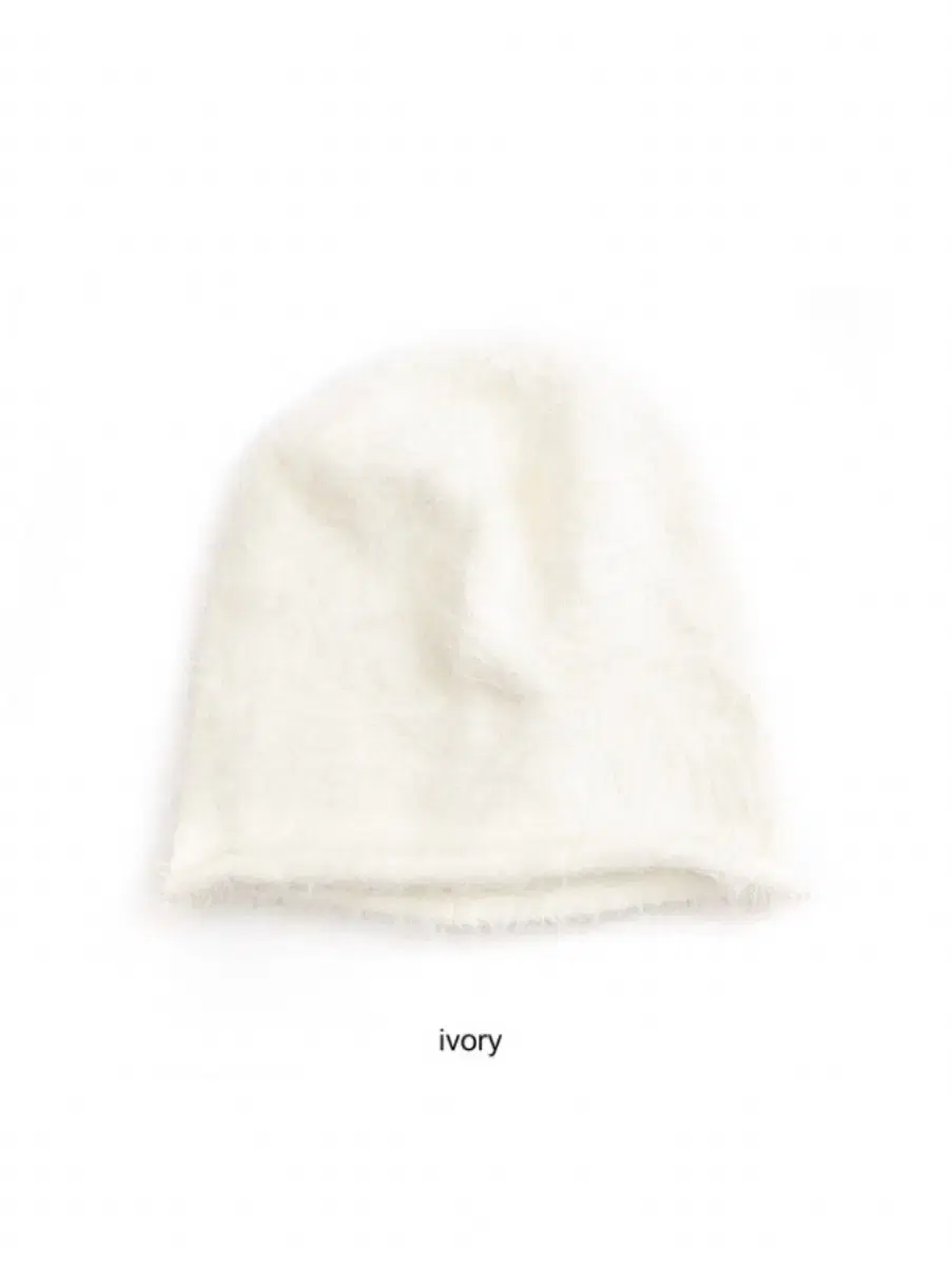 샵페어리 비니 hairy rolled beanie [아이보리]